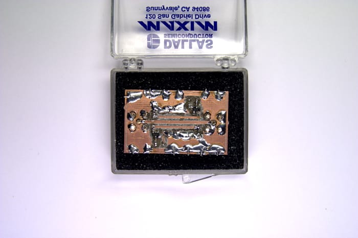 SWR meter PCB bottom side
