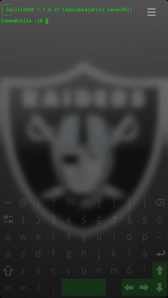 ThumbTerm terminal emulator on Jolla